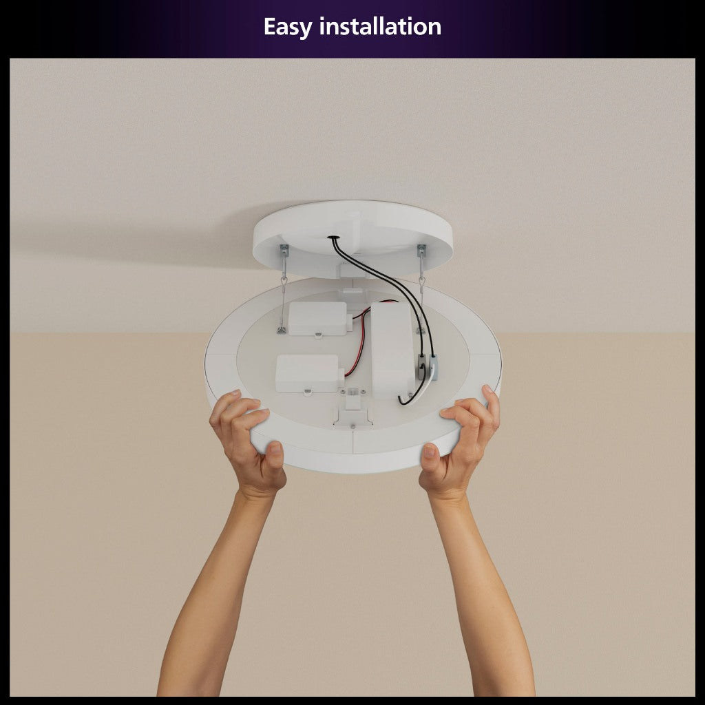 Philips Hue Datura Smart Ceiling Light Slim Design with Diffused Backlight