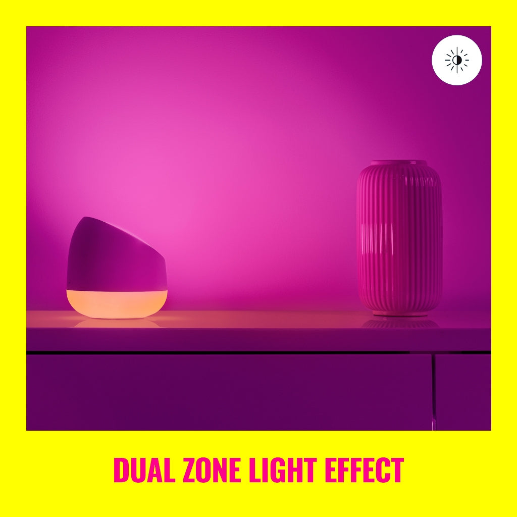 WiZ Squire Smart WiFi RGB Portable Dual Zone Table Lamp