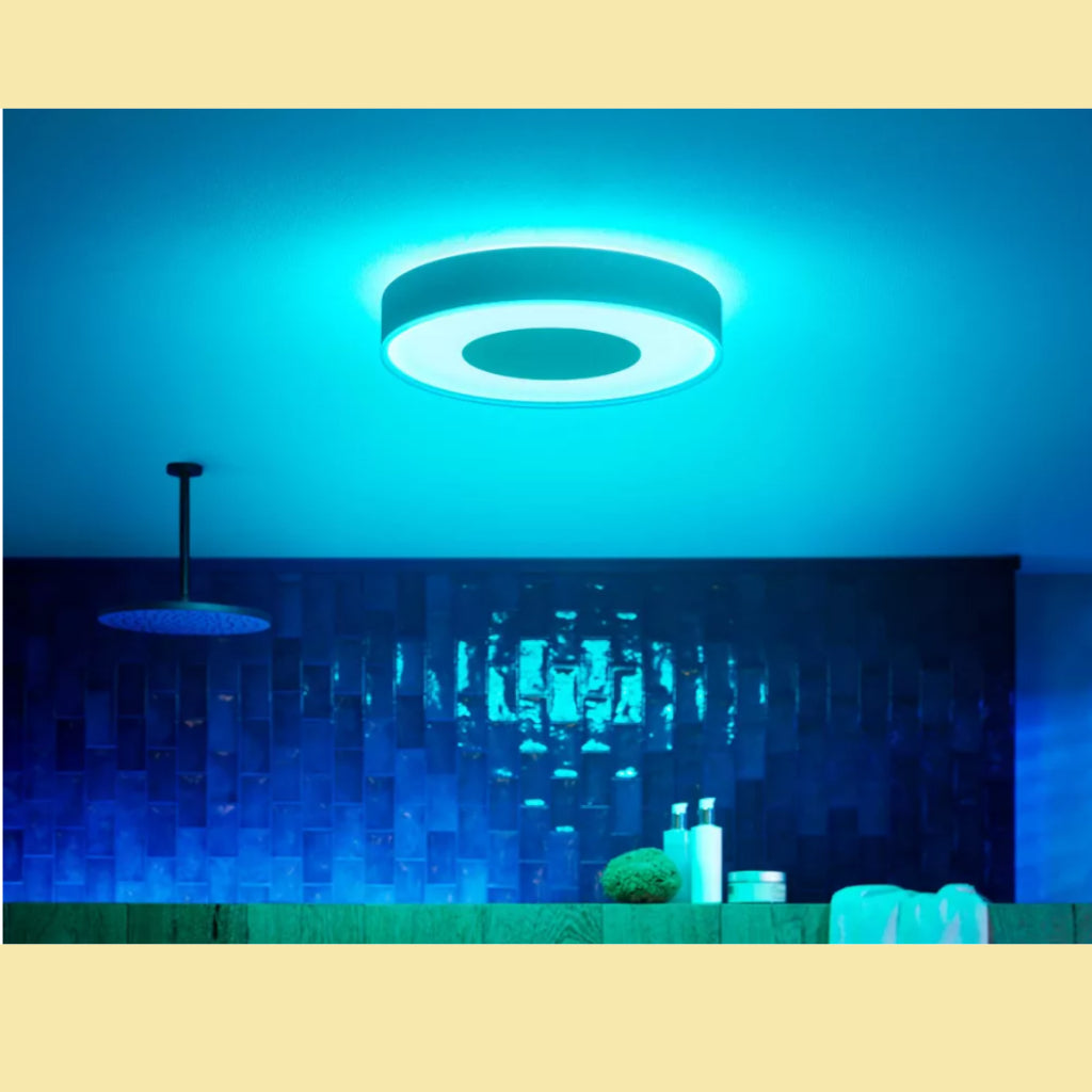 Philips Hue Black Xamento Medium Smart Ceiling Light White and Color Ambience Smart Home Lighting