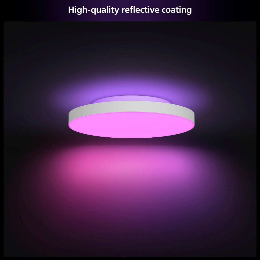 Philips Hue Datura Smart Ceiling Light Slim Design with Diffused Backlight