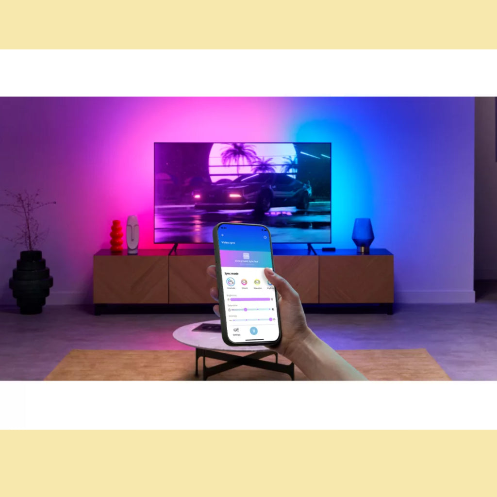 WiZ HDMI Sync Box with TV Light Strip for 55"-65"/75"-85" TVs​ 2700-6500K + RGBIC