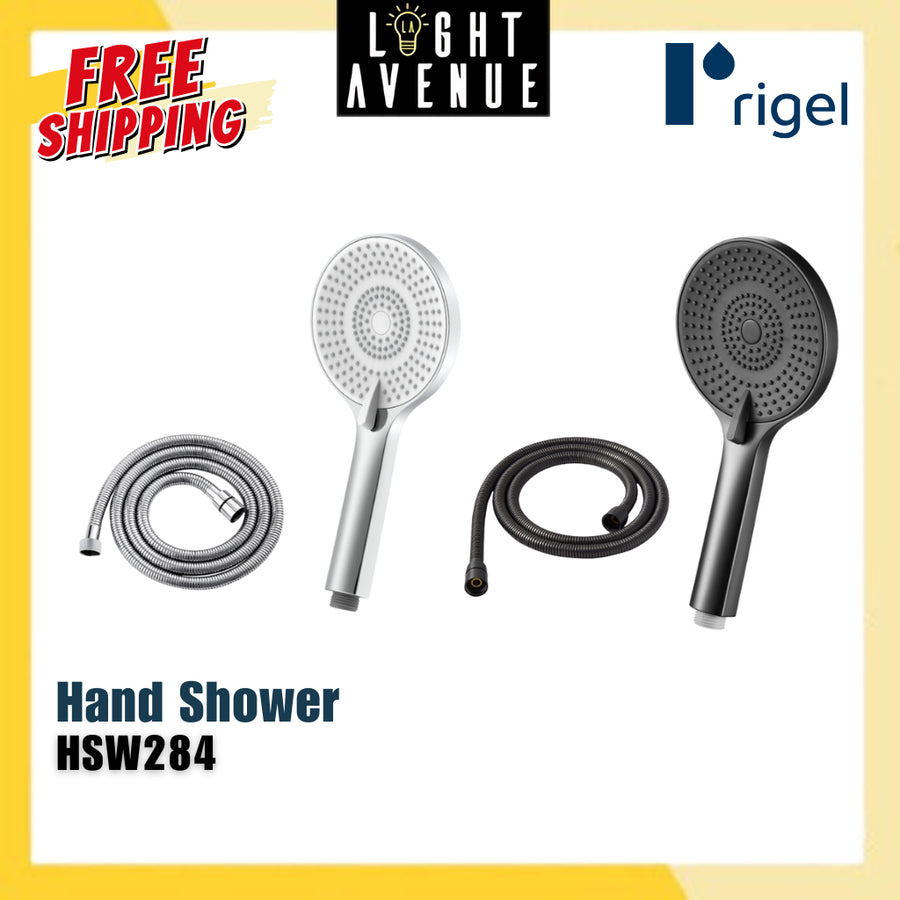 Rigel Hand Shower 3 Functions with Flexible Hose HSW284+FT-HOSF69L