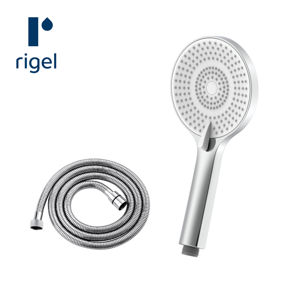 Rigel Hand Shower 3 Functions with Flexible Hose HSW284+FT-HOSF69L