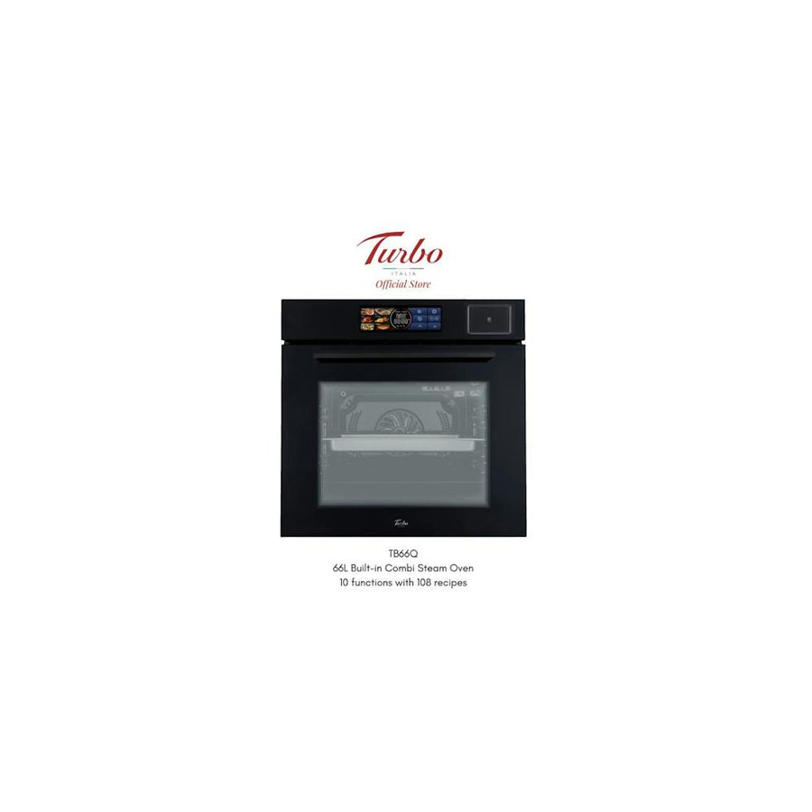 Turbo Italia TB66Q 66L Built-in Combi Steam Oven 10 Functions with 108 Recipes
