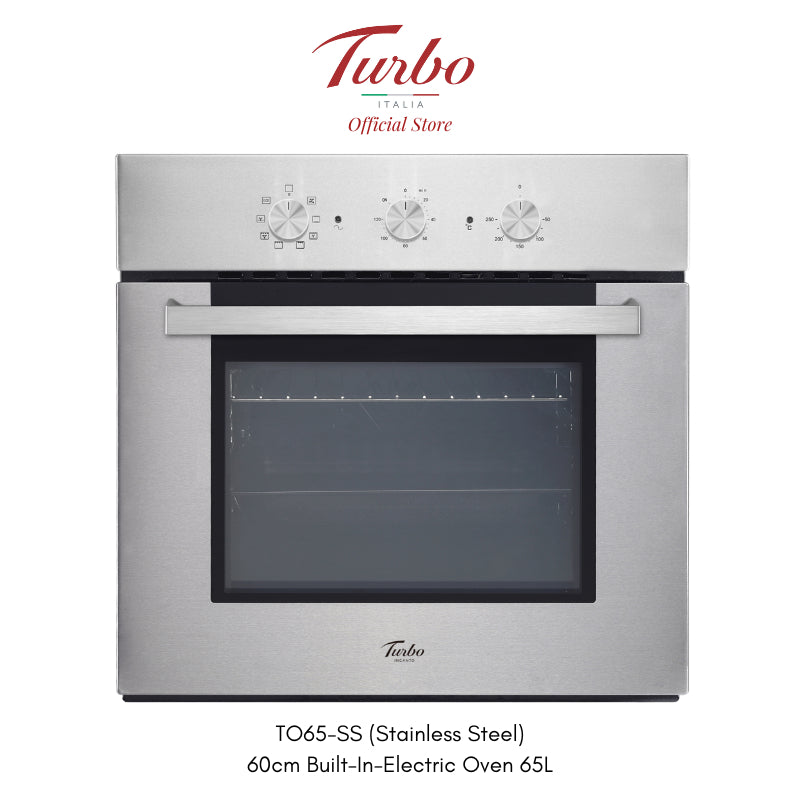 Turbo Italia TO65SS Series 60cm Built-In-Electric Oven 65L