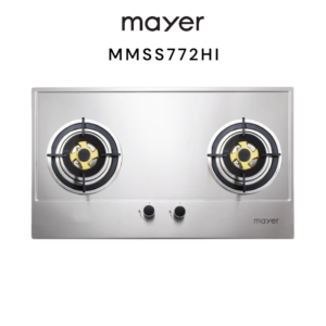 Mayer 75cm 2 Burner Stainless Steel Gas Hob MMSS772HI