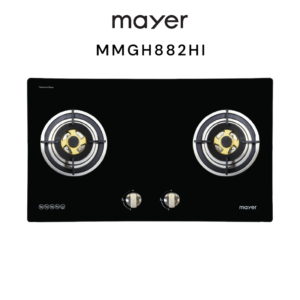 Mayer 86cm 2 Burner Glass Gas Hob MMGH882HI