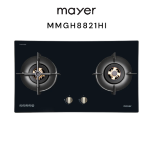 Mayer 86cm 2 Burner Glass Gas Hob MMGH8821HI