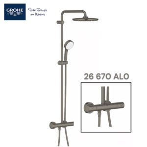 Grohe 26 670 AL0 Tempesta Cosmopolitan Rainshower System with Thermostatic Shower Mixer