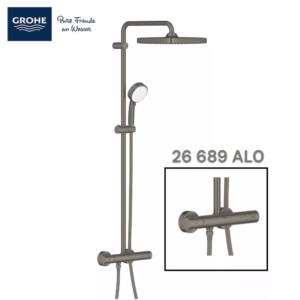 Grohe 26 689 AL0 Tempesta Cosmopolitan Rainshower System with Thermostatic Shower Mixer