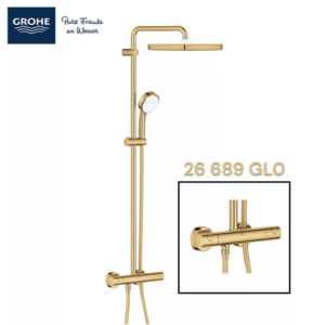 Grohe 26 689 GL0 Tempesta Cosmopolitan Rainshower System with Thermostatic Shower Mixer