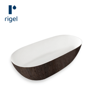 Rigel BTBF0400028 Floor Standing Bathtub with Wood Grain